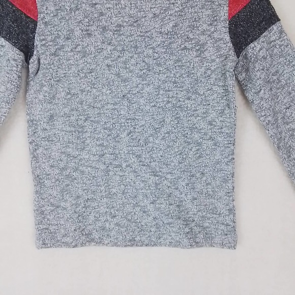 OshKosh Long Sleeve Knit Tee T-Shirt Size 4‎ in Heathered Gray w/ Red - Picture 7 of 10